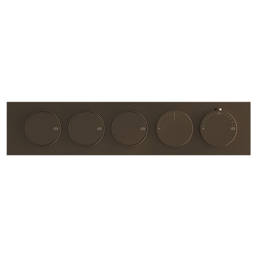 Thermostat ORIGINI UP
set de montage final
avec 3 fonctions avec touche
on/off, insert en finition
inclus, sans corps à encastrer
712 758