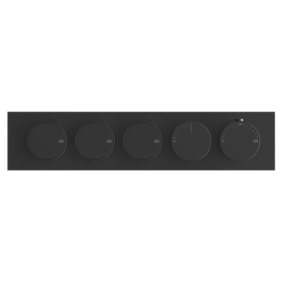 Thermostat ORIGINI UP
set de montage final
avec 3 fonctions avec touche
on/off, insert en finition
inclus, sans corps à encastrer
712 758