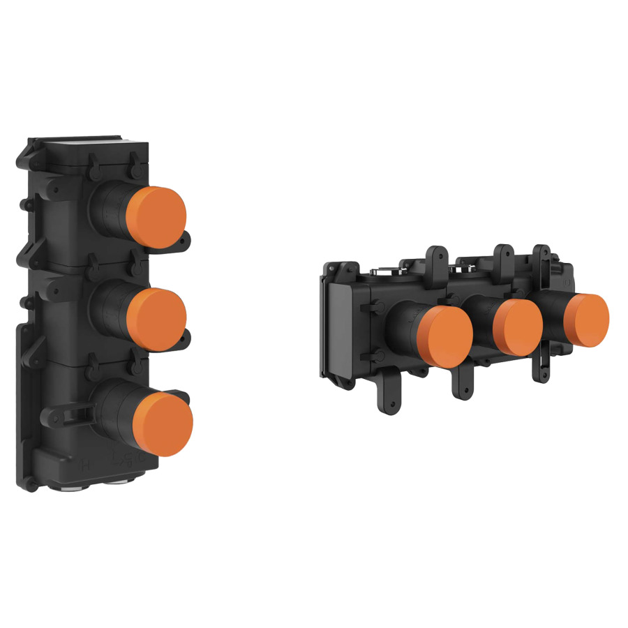 Corps à encastrer GESSI
pour thermostat inverseur à
2 voies