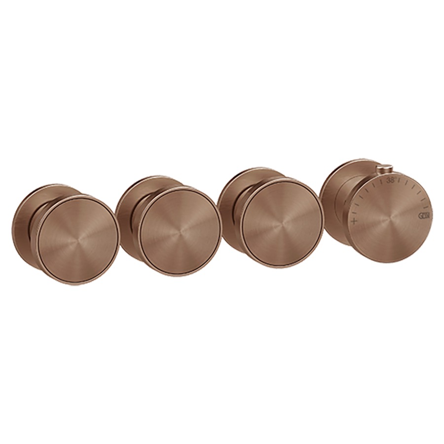 Thermostat ORIGINI UP
set de montage final
inverseur à 3 voies, pour
montage verticale/horizontale
insert en finition inclus
sans corps à encastrer 713 612