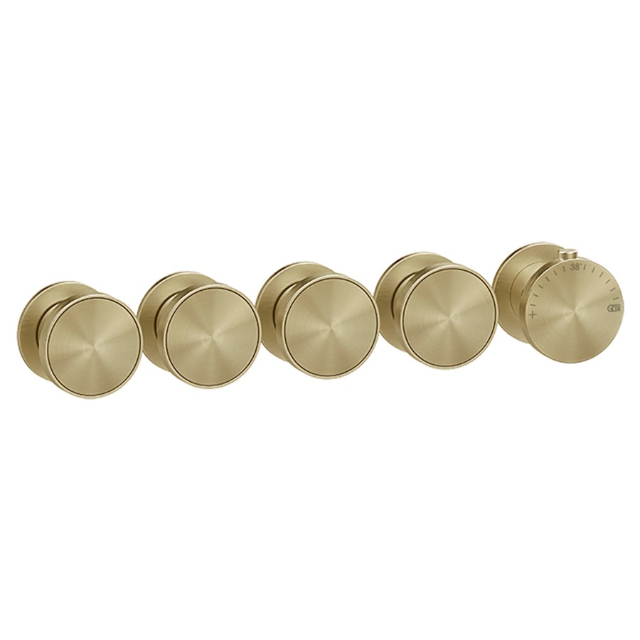 Thermostat ORIGINI UP
set de montage final
inverseur à 4 voies, pour
montage verticale/horizontale
insert en finition inclus
sans corps à encastrer 713 614