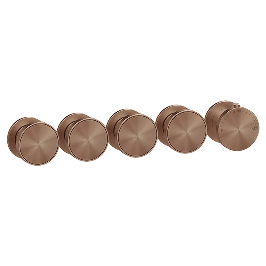 Thermostat ORIGINI UP
set de montage final
inverseur à 4 voies, pour
montage verticale/horizontale
insert en finition inclus
sans corps à encastrer 713 614