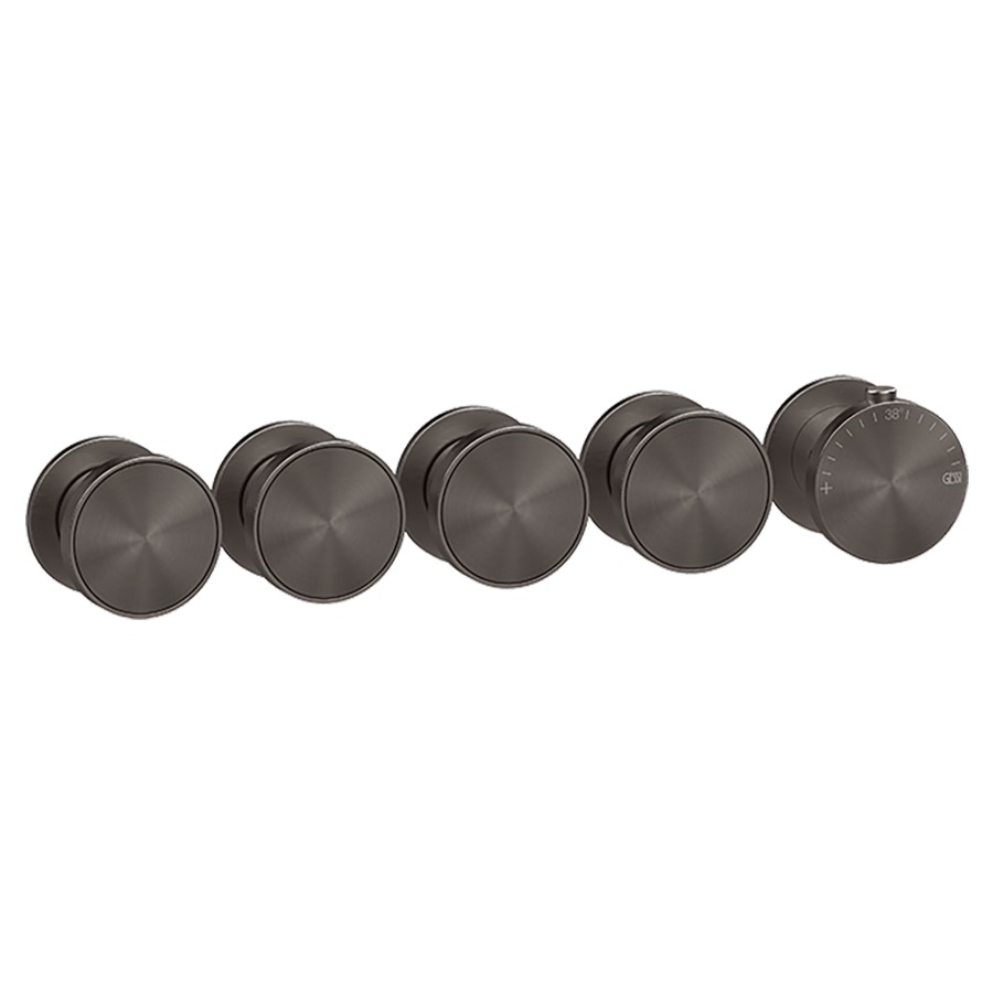 Thermostat ORIGINI UP
set de montage final
inverseur à 4 voies, pour
montage verticale/horizontale
insert en finition inclus
sans corps à encastrer 713 614