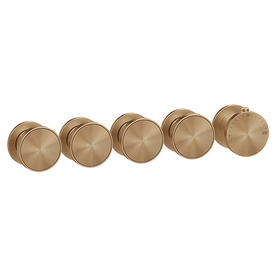 Thermostat ORIGINI UP
set de montage final
inverseur à 4 voies, pour
montage verticale/horizontale
insert en finition inclus
sans corps à encastrer 713 614