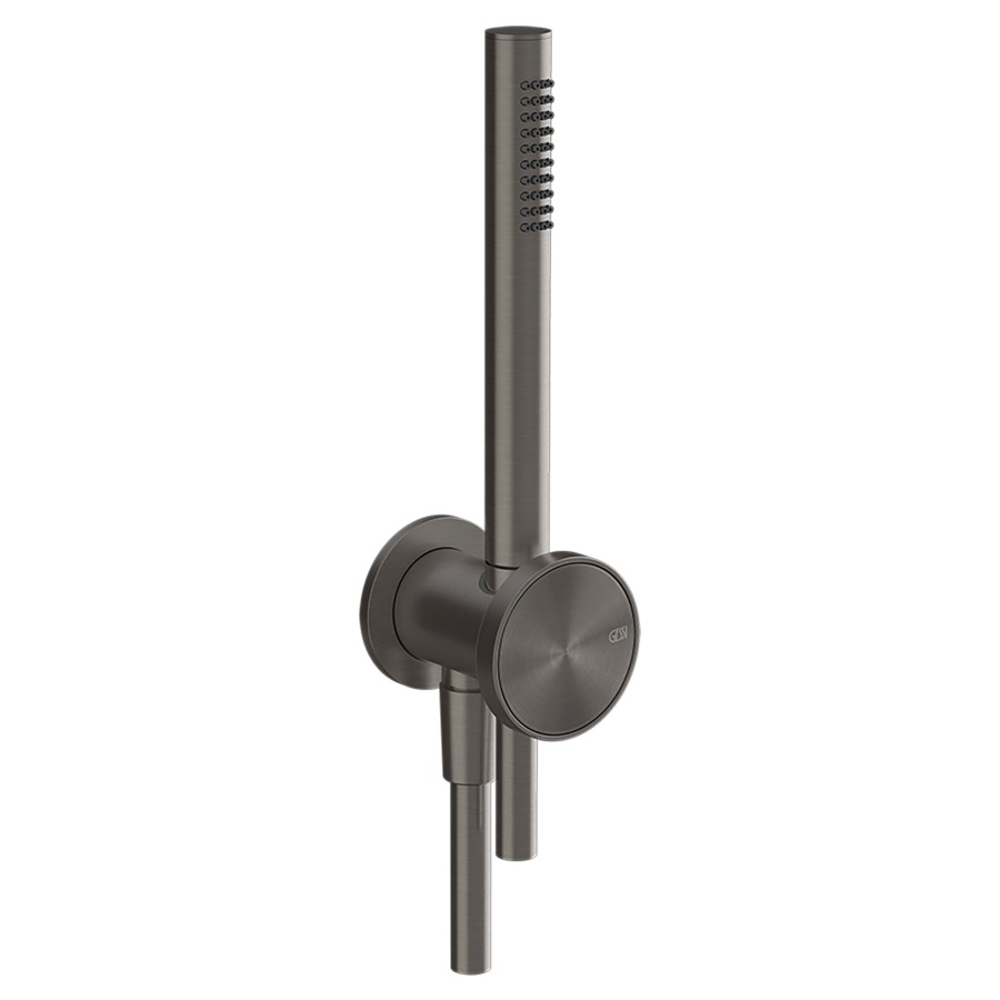 Coude de raccordement mural
ORIGINI
1/2", avec support de douche
douche à main, anticalcaire
tuyau de douche 1,50 cm
insert en finition inclus