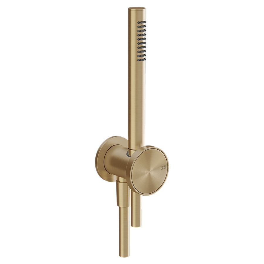 Coude de raccordement mural
ORIGINI
1/2", avec support de douche
douche à main, anticalcaire
tuyau de douche 1,50 cm
insert en finition inclus