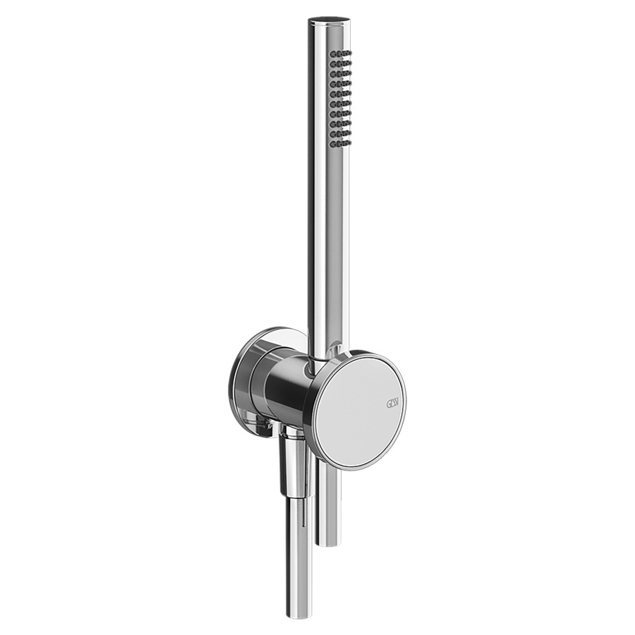 Coude de raccordement mural
ORIGINI
1/2", avec support de douche
douche à main, anticalcaire
tuyau de douche 1,50 cm
insert en finition inclus