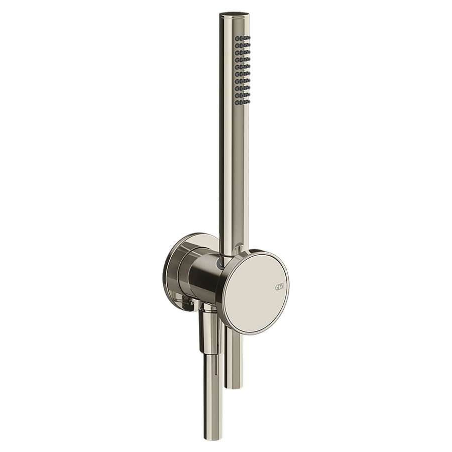 Coude de raccordement mural
ORIGINI
1/2", avec support de douche
douche à main, anticalcaire
tuyau de douche 1,50 cm
insert en finition inclus