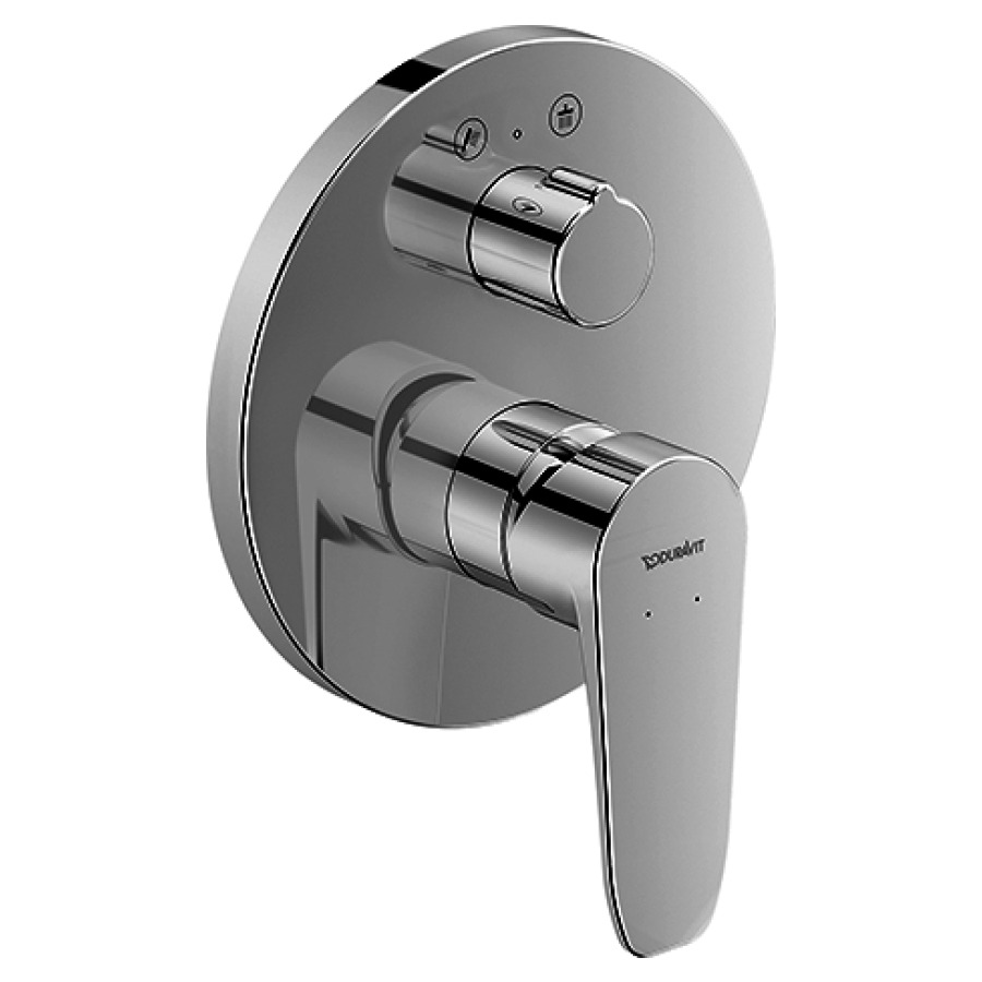 Mélangeur de douche B.1 UP
set de montage final
avec robinet d'arrêt
sans corps à encastrer
714 241/242, plaque de
recouvrement D 170 mm