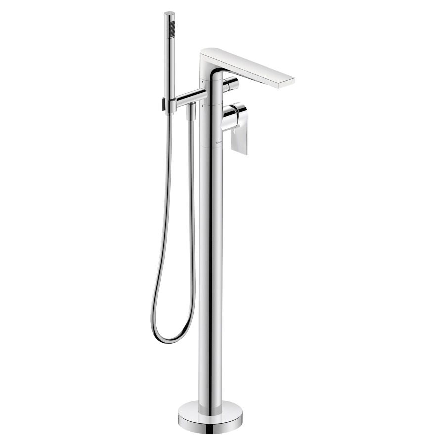 Mélangeur de bain TULUM BY STARCK
saillie 216 mm
avec colonne
pour montage à pose libre
avec robinet d'arrêt
tuyau de douche et douche
à main y compris
sans corps à encastrer 714 269
groupe acoustique&nbsp;NT