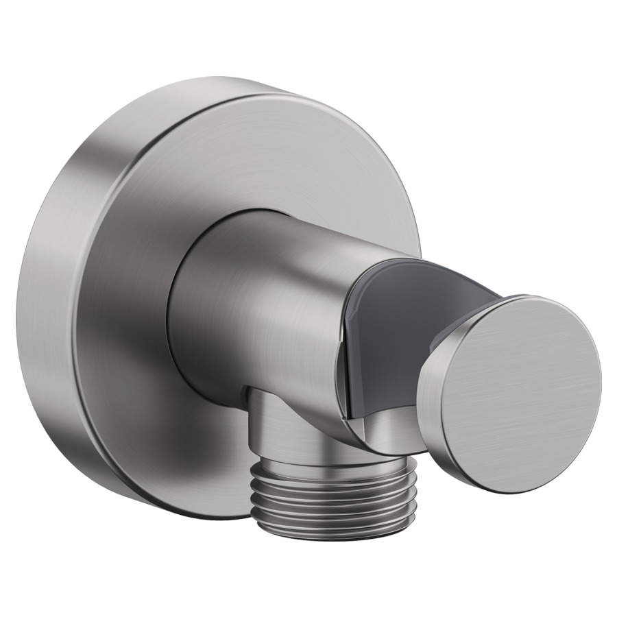 Coude de raccordement DURAVIT
rosace ronde, avec support de
douche