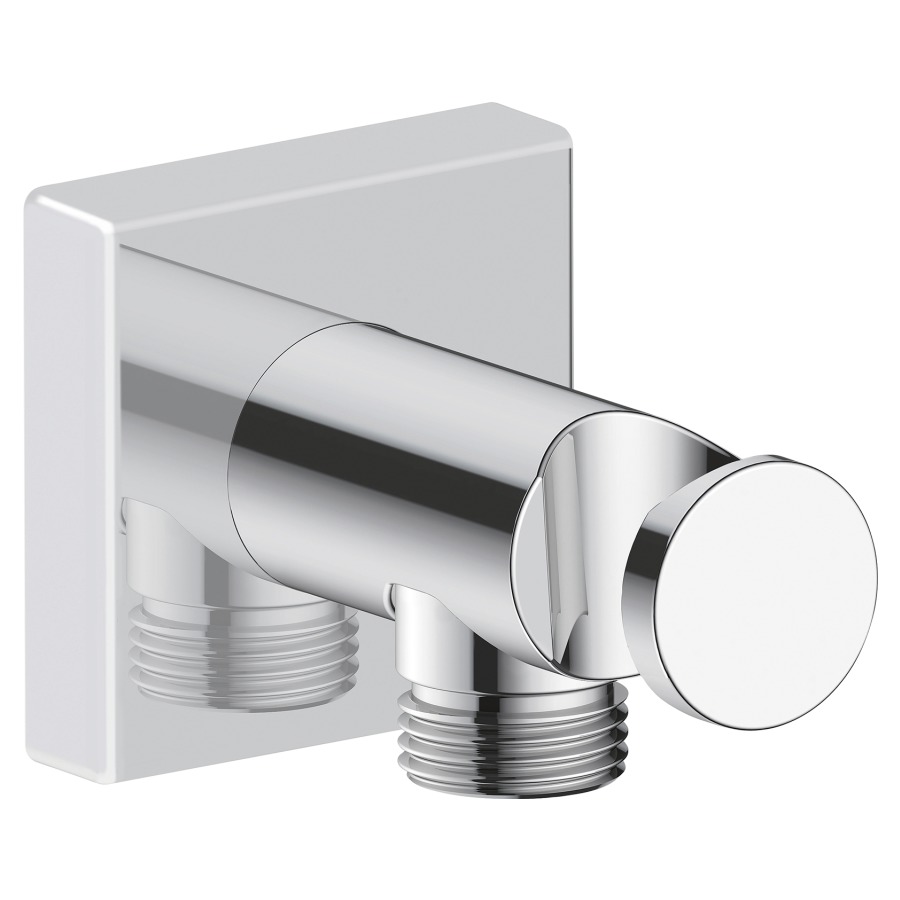 Coude de raccordement DURAVIT
rosace anguleuse, avec support
de douche
