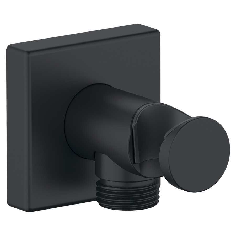 Coude de raccordement DURAVIT
rosace anguleuse, avec support
de douche