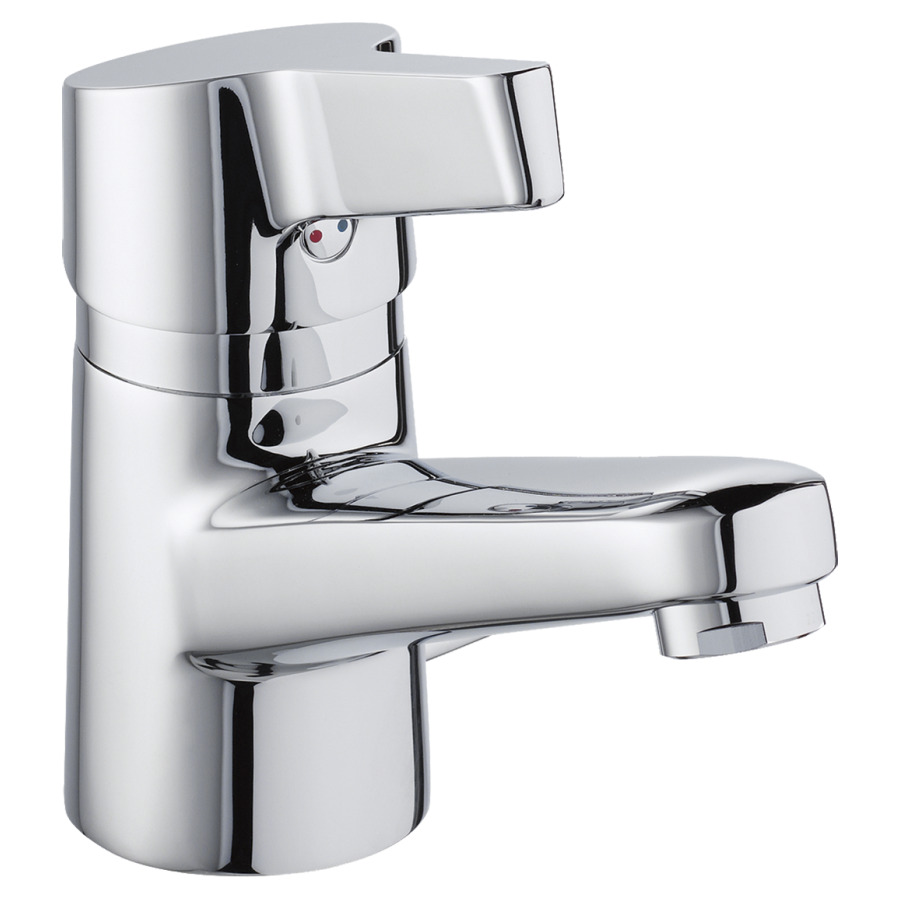 Mélangeur de lavabo SWAP
S 140 mm goulot fixe
tuyaux de raccordement 3/8"
sans vidage
groupe acoustique I