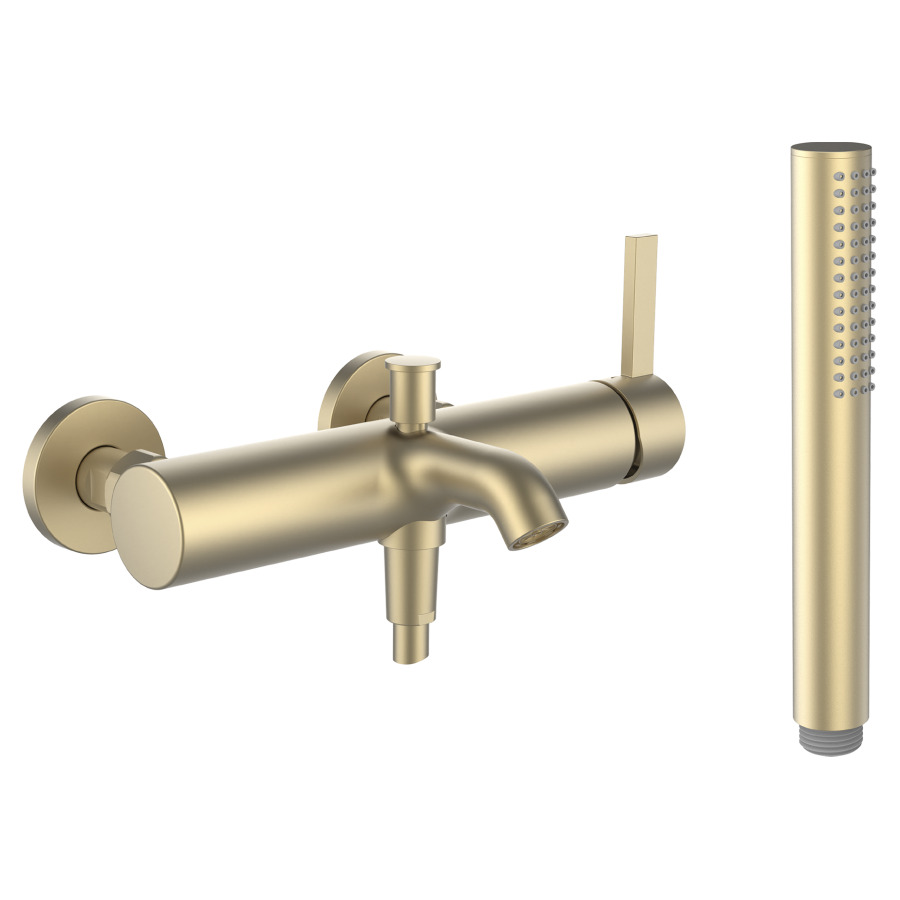 Mélangeur de bain KARTELL
LAUFEN, E 153 mm, raccords
d'arrêt 1/2" x 3/4"
douche Twinstick, tuyau 160 cm