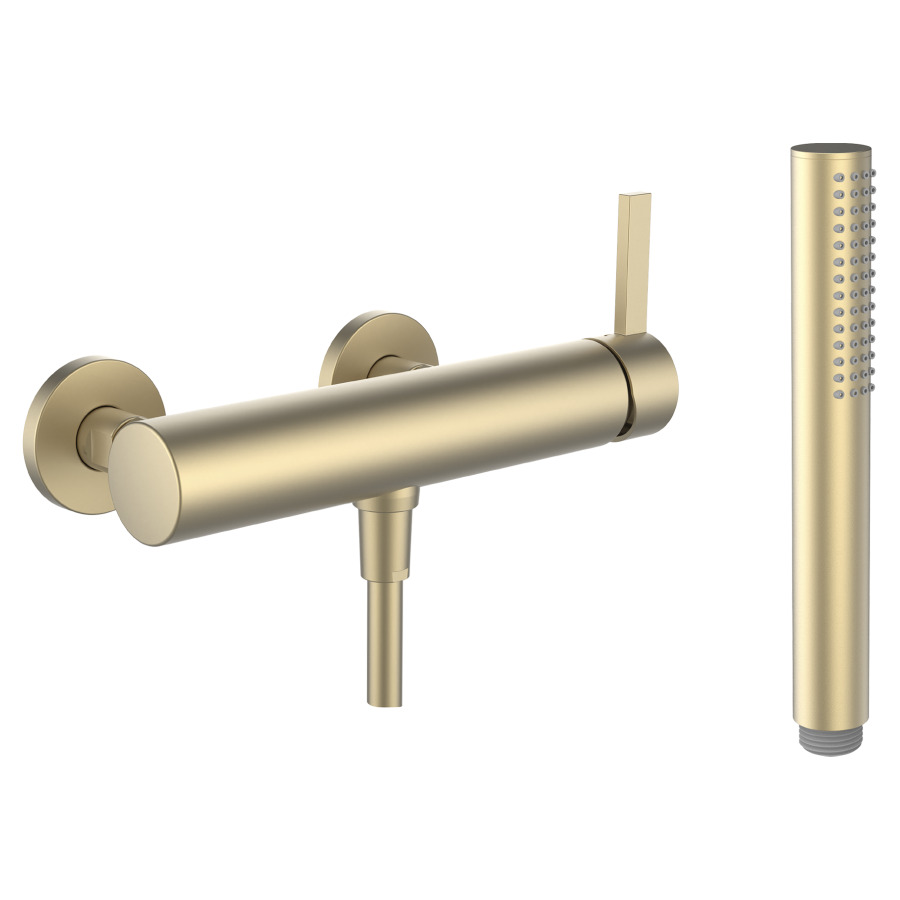 Mélangeur de douche KARTELL
LAUFEN, E 153 mm, raccords
d'arrêt 1/2" x 1/2"
douche à main bâton Twinstick
tuyau 160 cm
groupe acoustique I