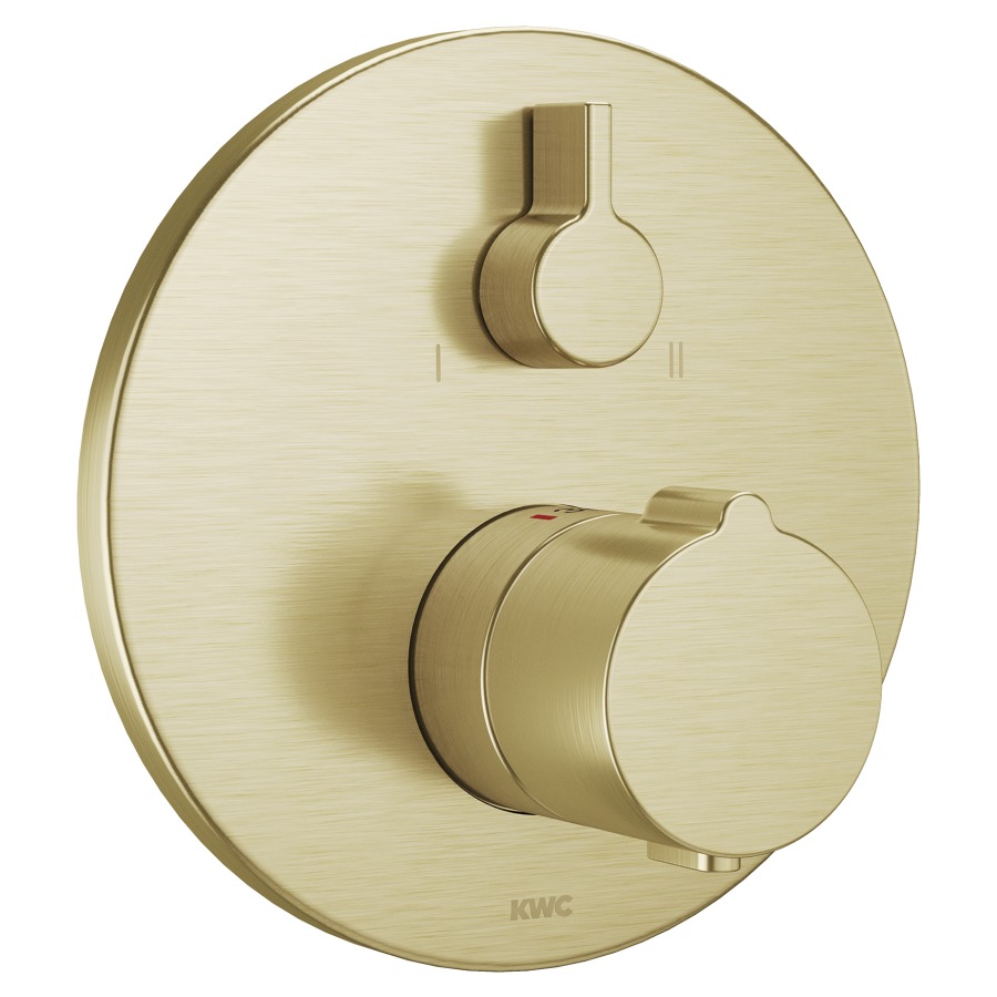 Mélangeur bain KWC THERM UP
set de montage final, inver-
seur, plaque de recouvrement
D 17 cm, sans corps à
encastrer 725 089/090