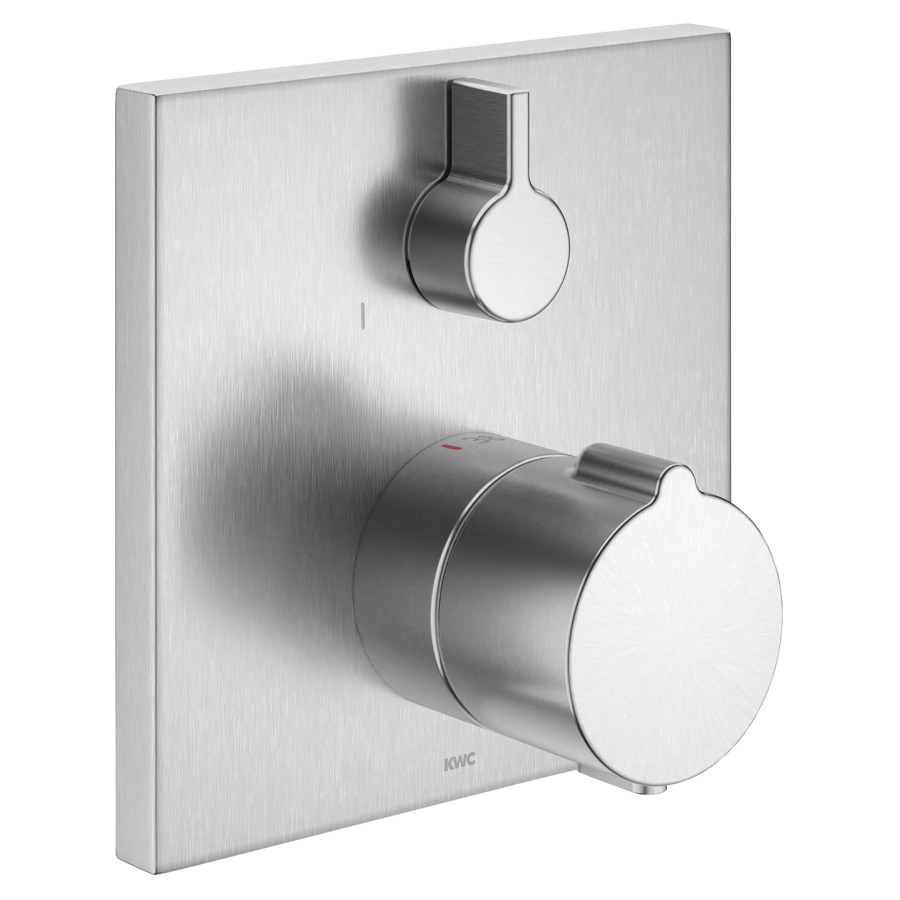 Mélang. douche KWC THERM UP
set de montage final, plaque
de recouvrement 15 x 15 cm
sans corps à encastrer
725 089/090