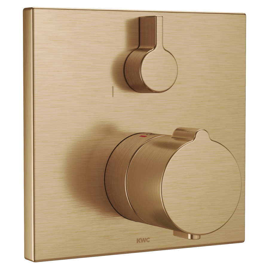 Mélang. douche KWC THERM UP
set de montage final, plaque
de recouvrement 15 x 15 cm
sans corps à encastrer
725 089/090