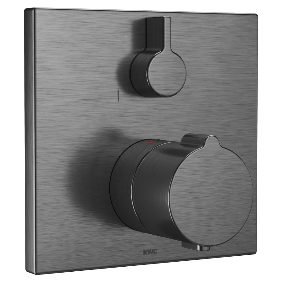 Mélang. douche KWC THERM UP
set de montage final, plaque
de recouvrement 15 x 15 cm
sans corps à encastrer
725 089/090