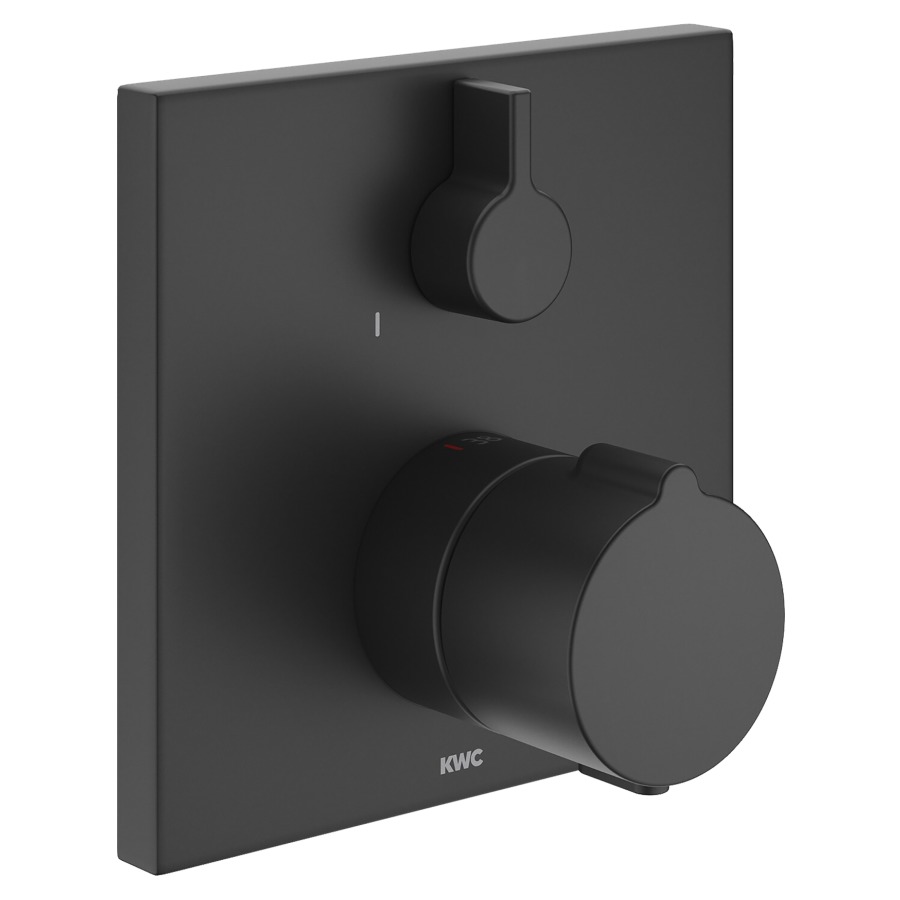 Mélang. douche KWC THERM UP
set de montage final, plaque
de recouvrement 15 x 15 cm
sans corps à encastrer
725 089/090