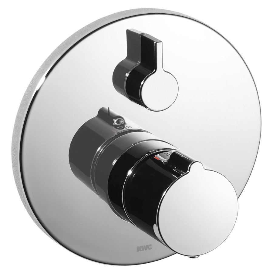 Mélang. douche KWC THERM UP
set de montage final, plaque
de recouvrement D 17 cm
sans corps à encastrer
725 089/090