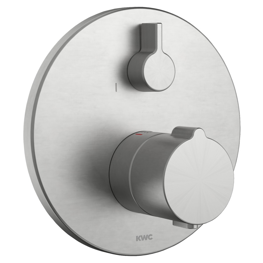 Mélang. douche KWC THERM UP
set de montage final, plaque
de recouvrement D 17 cm
sans corps à encastrer
725 089/090