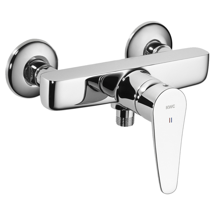 Mélangeur de douche ACTIVO
E 153 mm, raccords d'arrêt
1/2" x 1/2", sans douche, sans
tuyau de douche, groupe
acoustique NT