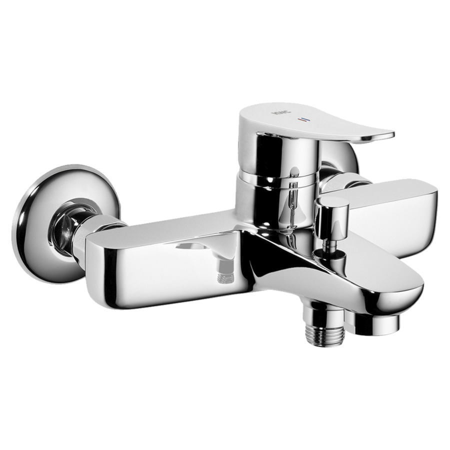 Mélangeur de bain ACTIVO
E 153 mm, raccords d'arrêt
1/2" x 3/4", sans douche
tuyau de douche et support
groupe acoustique II
