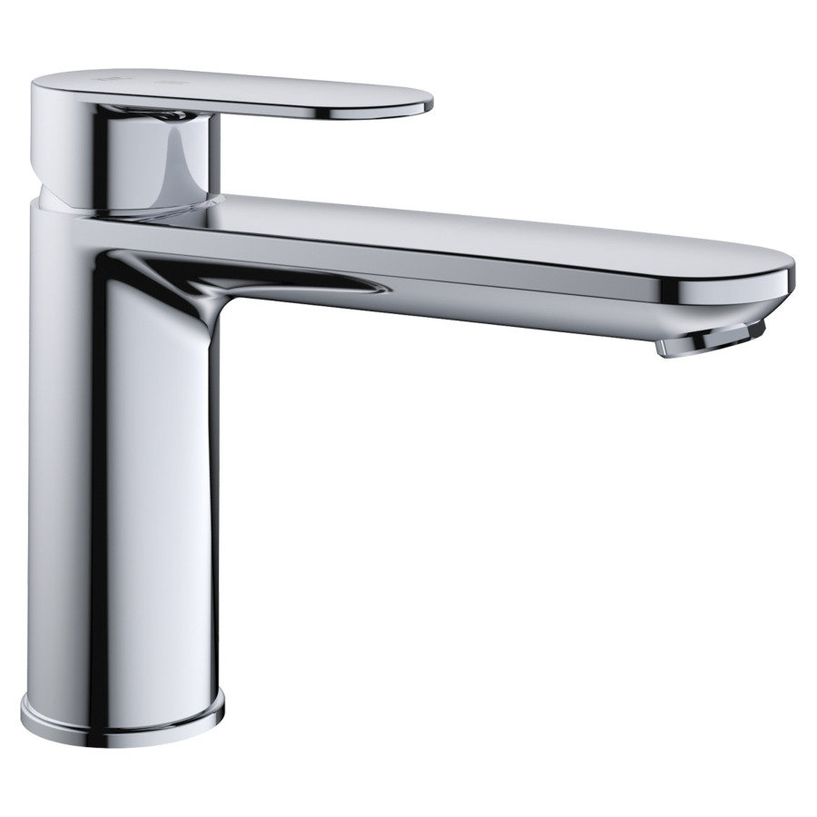 Mélangeur de lavabo ELLA 
saillie 150 mm, goulot fixe
CoolFix, EfficientControl
sans soupape d’écoulement
débit 5 (L/min)
tuyaux de raccordement flexibles 3/8"
groupe acoustique&nbsp;I, Classe d’énergie A