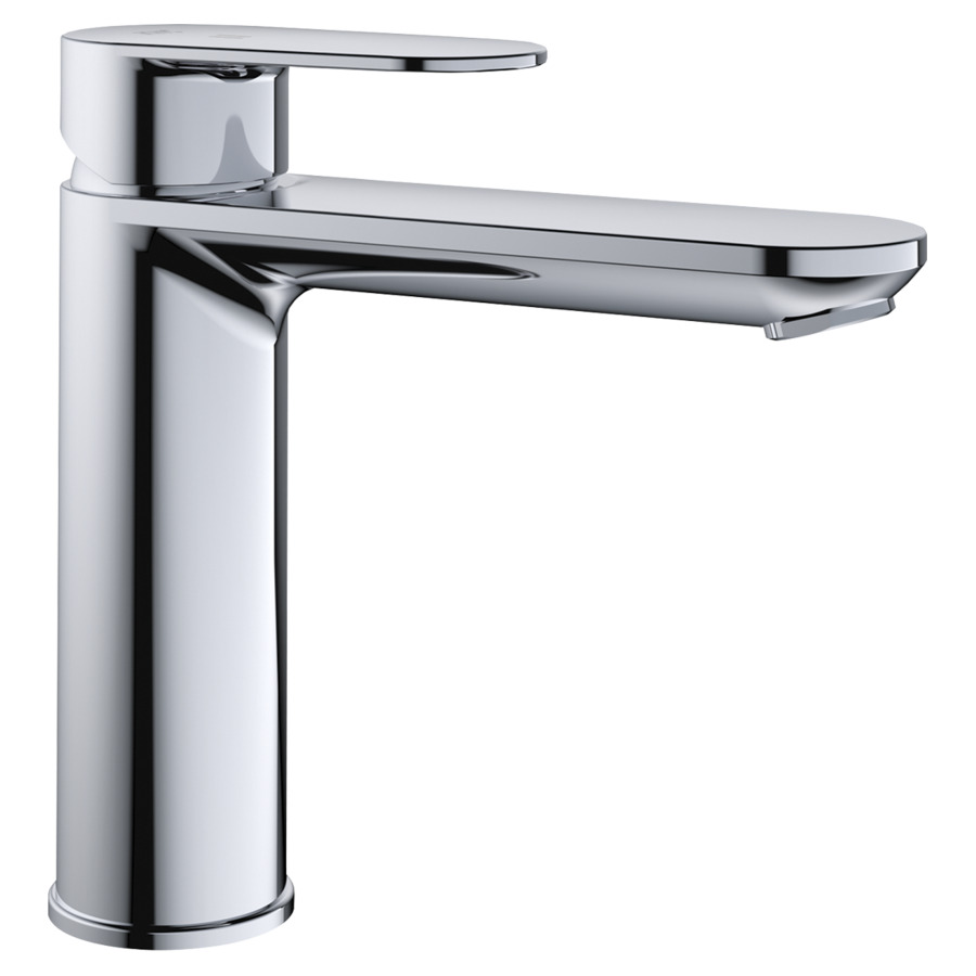 Mélangeur de lavabo ELLA 
saillie 140 mm, goulot fixe
EfficientControl, sans soupape d’écoulement
débit 5 (L/min)
tuyaux de raccordement flexibles 3/8"
groupe acoustique&nbsp;I, Classe d’énergie A