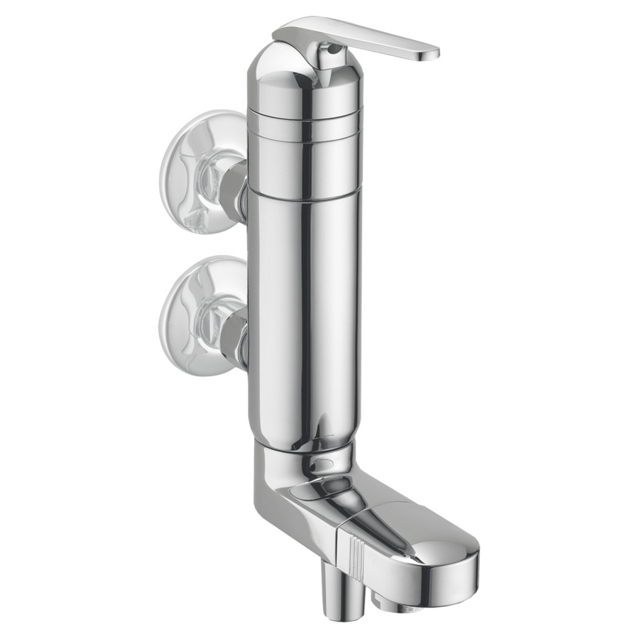 Mélangeur de bain DOMO.5
E 76 mm, vertical, nu
membrane d'étanchéité
prise d'eau chaude en bas
groupe acoustique I