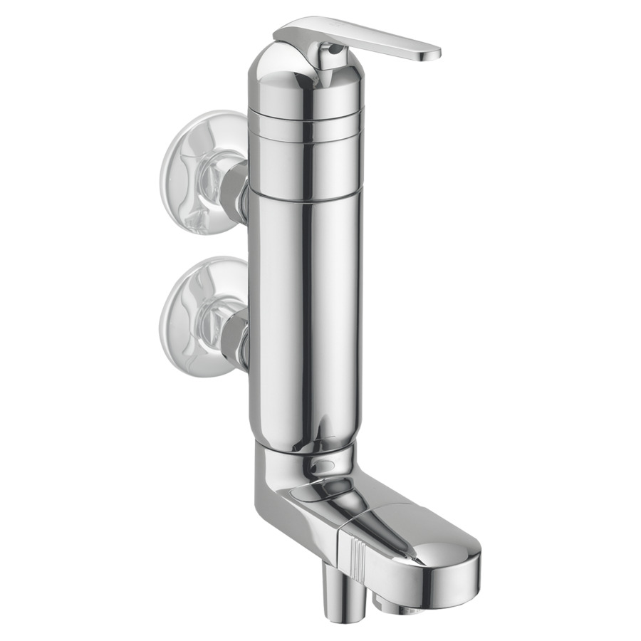 Mélangeur de bain DOMO.5
E 76 mm, vertical, nu
membrane d'étanchéité
prise d'eau chaude en haut
groupe acoustique I