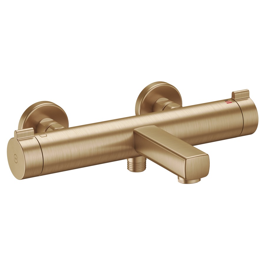 Mélangeur de bain KWC THERM DESIGN
E 153 mm, raccords d’arrêt 1/2" x 3/4"
saillie 195 mm, goulot fixe
SmartControl, débit 20 (L/min)
douche à main débit 12.4 (L/min)
sans douche, tuyau de douche, support
groupe acoustique&nbsp;I, Classe d’énergie B