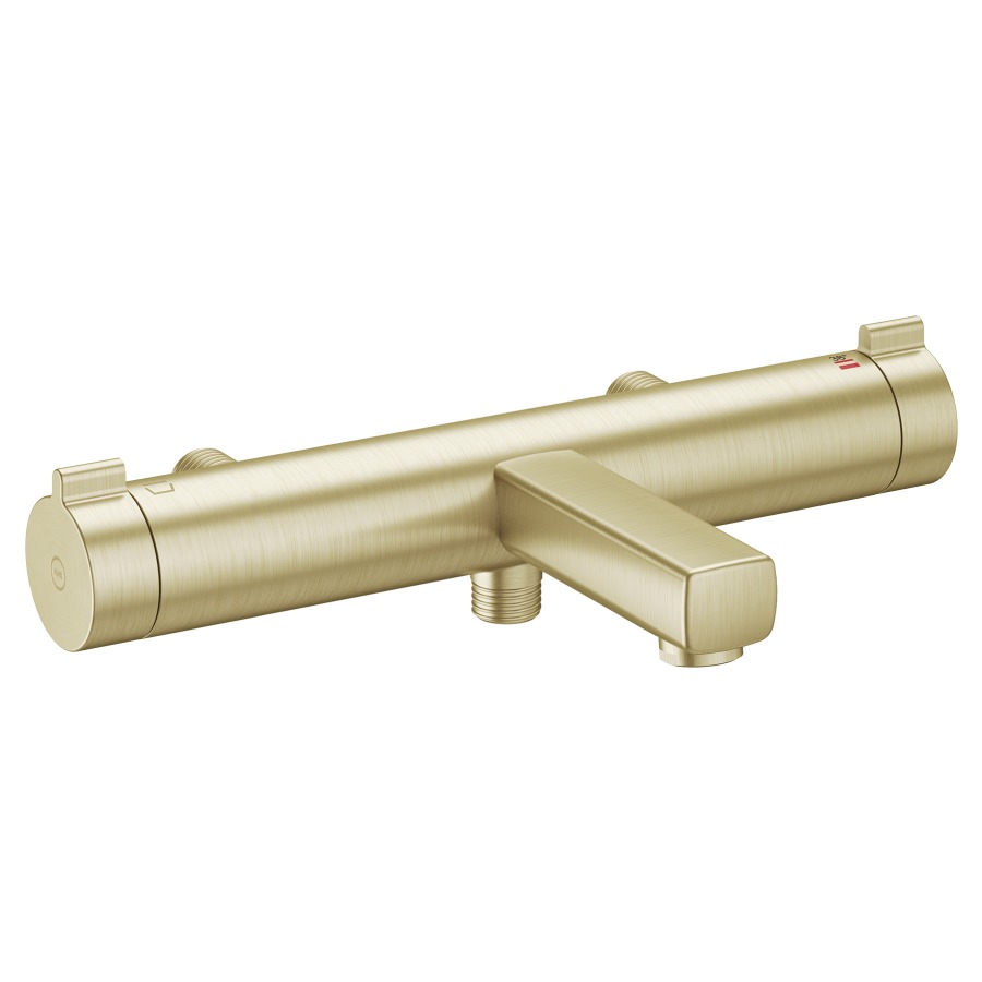 Mélangeur de bain KWC THERM DESIGN
E 153 mm, sans raccords à vis
saillie 195 mm, goulot fixe
SmartControl, débit 20 (L/min)
douche à main débit 12.4 (L/min)
sans douche, tuyau de douche, support
groupe acoustique&nbsp;I, Classe d’énergie B