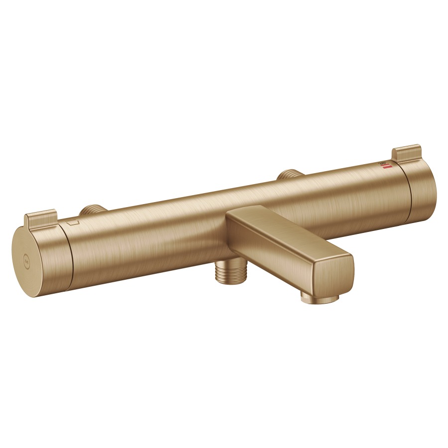 Mélangeur de bain KWC THERM DESIGN
E 153 mm, sans raccords à vis
saillie 195 mm, goulot fixe
SmartControl, débit 20 (L/min)
douche à main débit 12.4 (L/min)
sans douche, tuyau de douche, support
groupe acoustique&nbsp;I, Classe d’énergie B