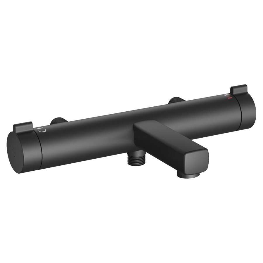Bademischer KWC THERM DESIGN
AD 153 mm, ohne Verschraubungen
Ausladung 195 mm, Auslauf fest
EfficientFlow, Durchflussmenge 20 (L/min)
Handbrause Durchflussmenge 12.4 (L/min)
ohne Brause, Brauseschlauch, Halter
Geräuschgruppe I, Energieklasse B