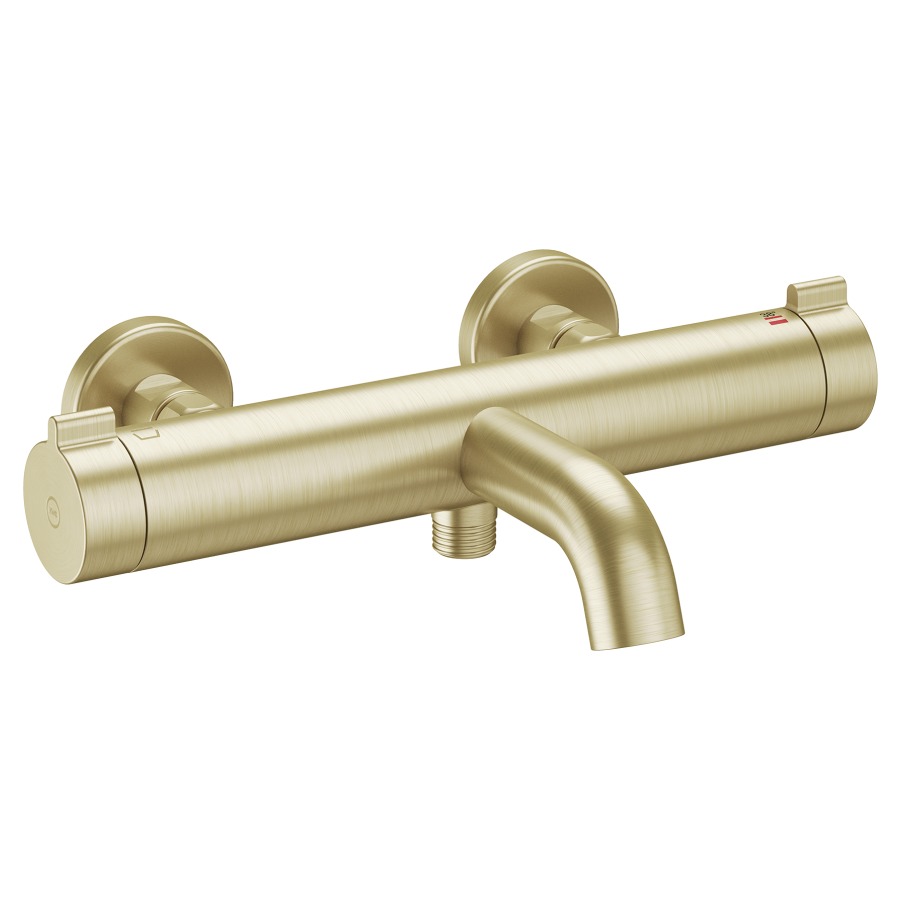 Mélangeur de bain KWC THERM STYLE
E 153 mm, raccords d’arrêt 1/2" x 3/4"
saillie 195 mm, goulot fixe
SmartControl, débit 20 (L/min)
douche à main débit 12.4 (L/min)
sans douche, tuyau de douche, support
groupe acoustique&nbsp;I, Classe d’énergie B