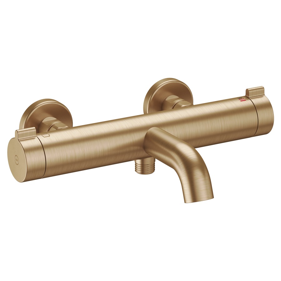 Mélangeur de bain KWC THERM STYLE
E 153 mm, raccords d’arrêt 1/2" x 3/4"
saillie 195 mm, goulot fixe
SmartControl, débit 20 (L/min)
douche à main débit 12.4 (L/min)
sans douche, tuyau de douche, support
groupe acoustique&nbsp;I, Classe d’énergie B
