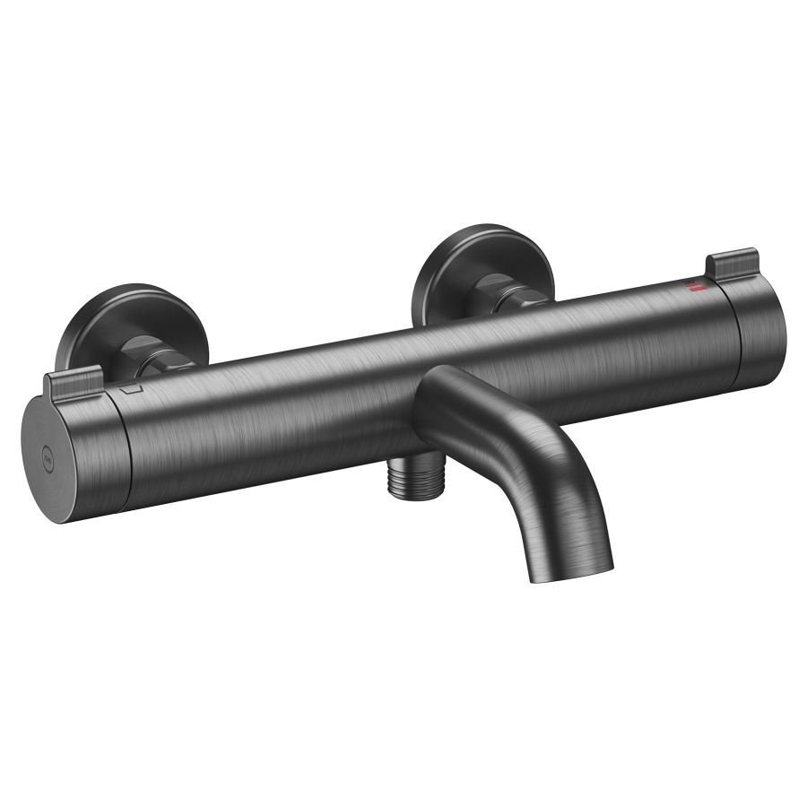 Mélangeur de bain KWC THERM STYLE
E 153 mm, raccords d’arrêt 1/2" x 3/4"
saillie 195 mm, goulot fixe
SmartControl, débit 20 (L/min)
douche à main débit 12.4 (L/min)
sans douche, tuyau de douche, support
groupe acoustique&nbsp;I, Classe d’énergie B
