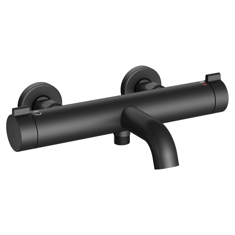 Bademischer KWC THERM STYLE
AD 153 mm, Abstellverschraubungen 1/2" x 3/4"
Ausladung 195 mm, Auslauf fest
EfficientFlow, Durchflussmenge 20 (L/min)
Handbrause Durchflussmenge 12.4 (L/min)
ohne Brause, Brauseschlauch, Halter
Geräuschgruppe I, Energieklasse B