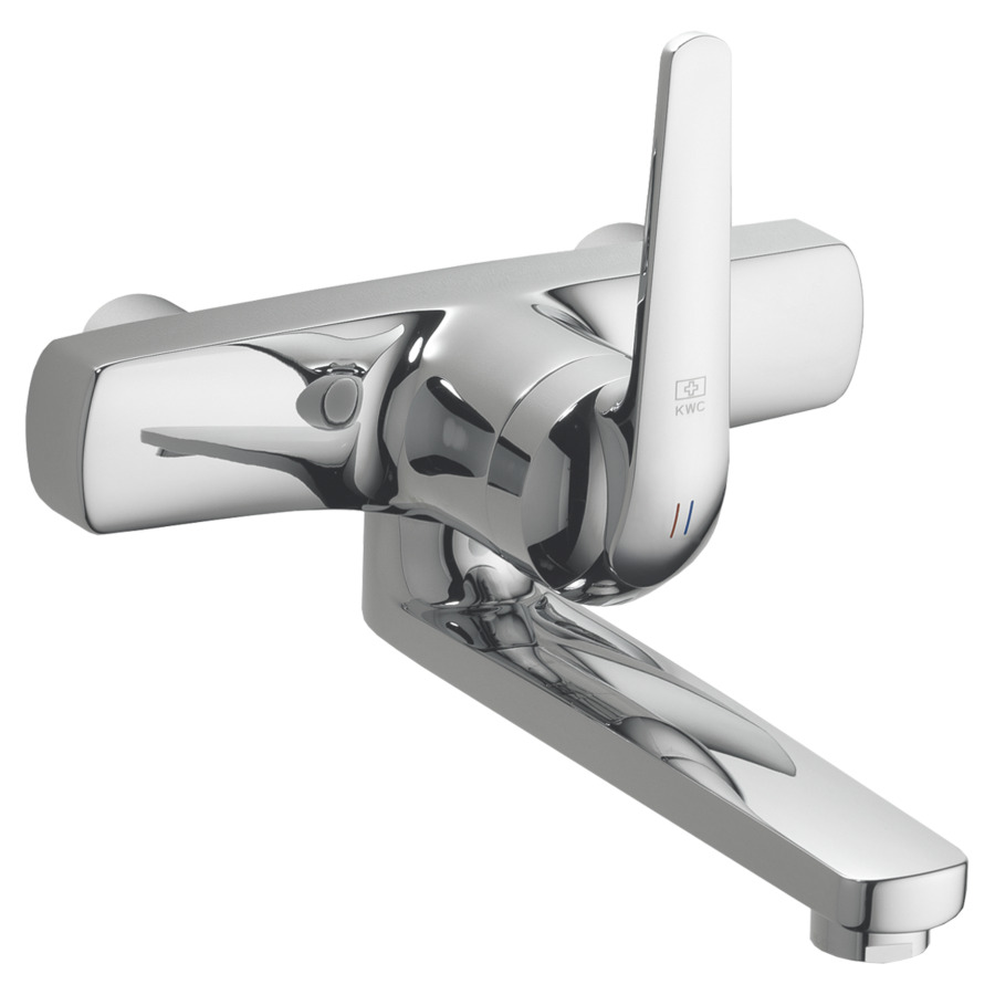 Mélangeur mural DOMO.5
E 153 mm, S 175 mm goulot
orientable, membrane
d'étanchéité, sans raccords
groupe acoustique I