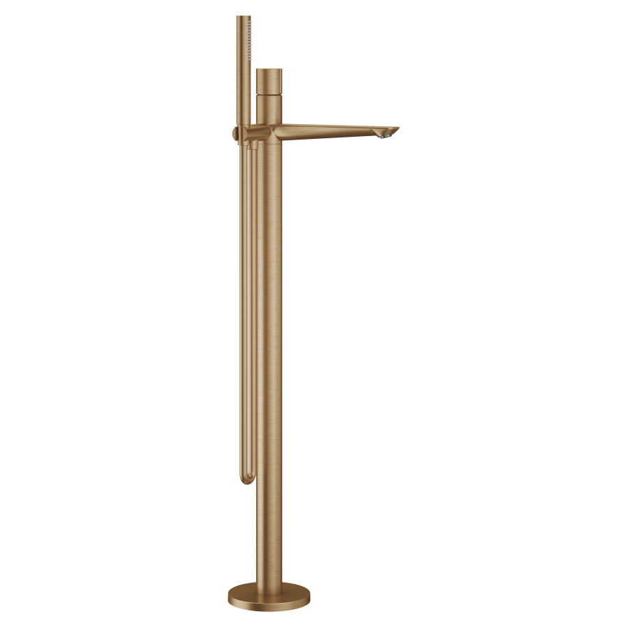 Mélangeur de bain ORA
S 230 mm, goulot fixe
H jusqu'à aérateur 821-917 mm
avec colonne pour montage
à pose libre, douche, tuyau de
douche 150 cm, sans corps à
encastrer 725 078