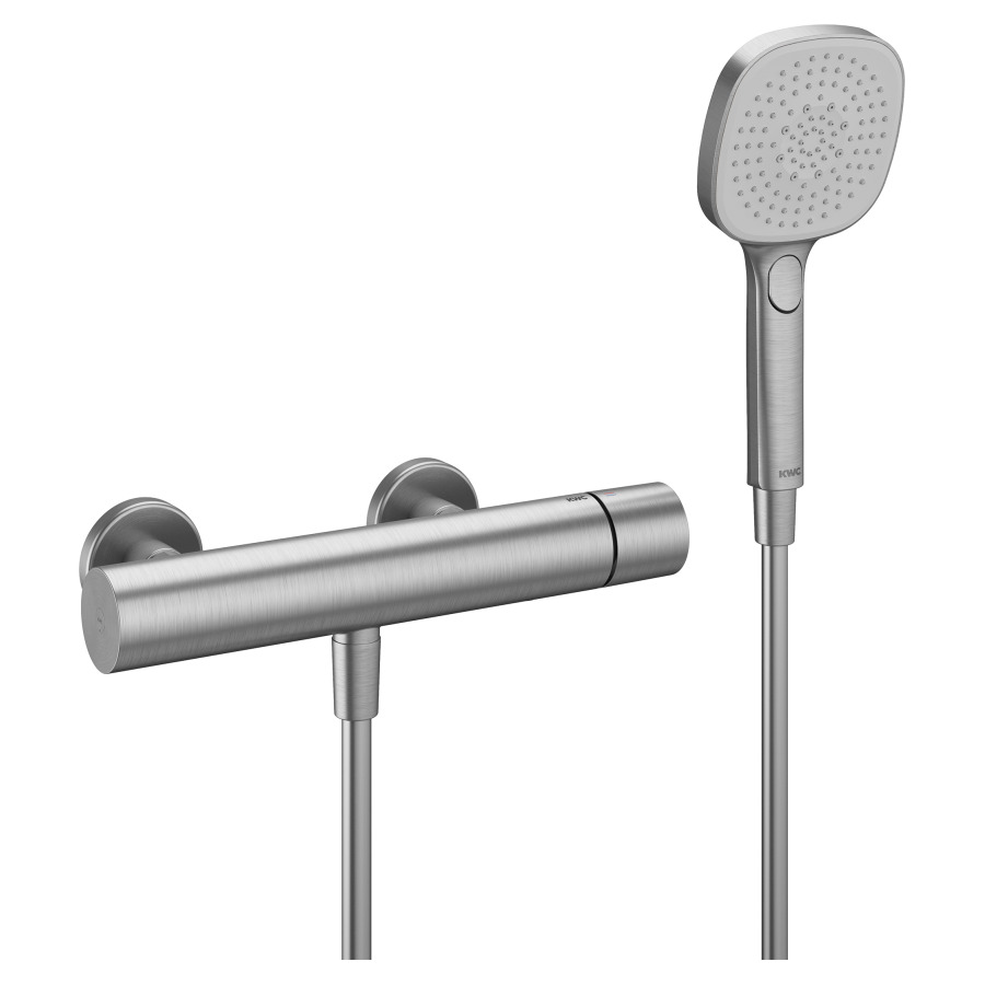 Mélangeur de douche ORA
E 153 mm, raccords d'arrêt
1/2" x 1/2", avec douche
tuyau de douche 160 cm