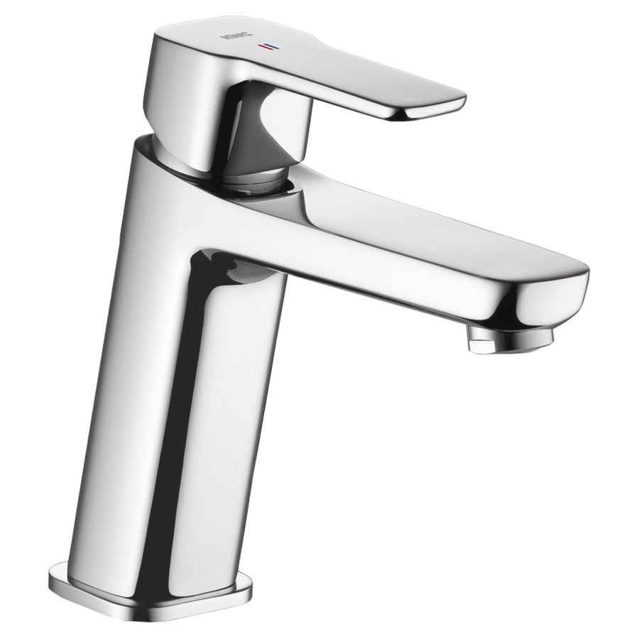 Mélangeur de lavabo MONTA 
saillie 145 mm, goulot fixe
EcoProtect, avec vidage excentrique
débit 5 (L/min)
tuyaux de raccordement flexibles 3/8"
groupe acoustique&nbsp;I, Classe d’énergie A