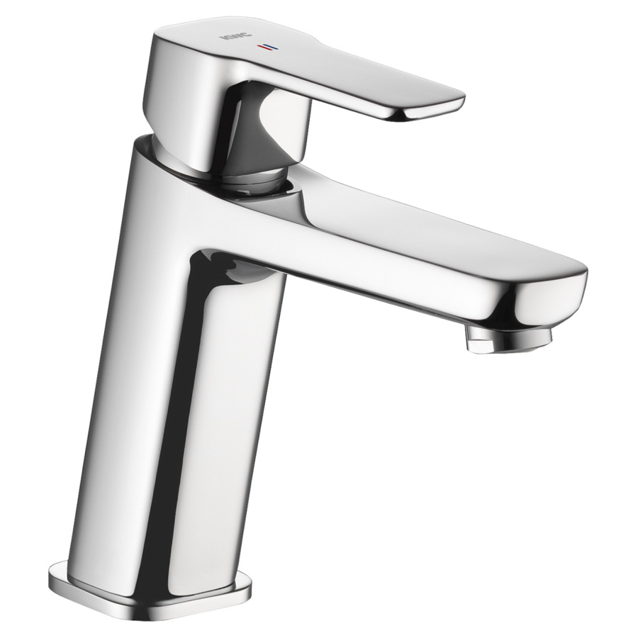 Mélangeur de lavabo MONTA 
saillie 145 mm, goulot fixe
CoolFix, EfficientControl, avec vidage excentrique
débit 5 (L/min)
tuyaux de raccordement flexibles 3/8"
groupe acoustique&nbsp;I, Classe d’énergie A