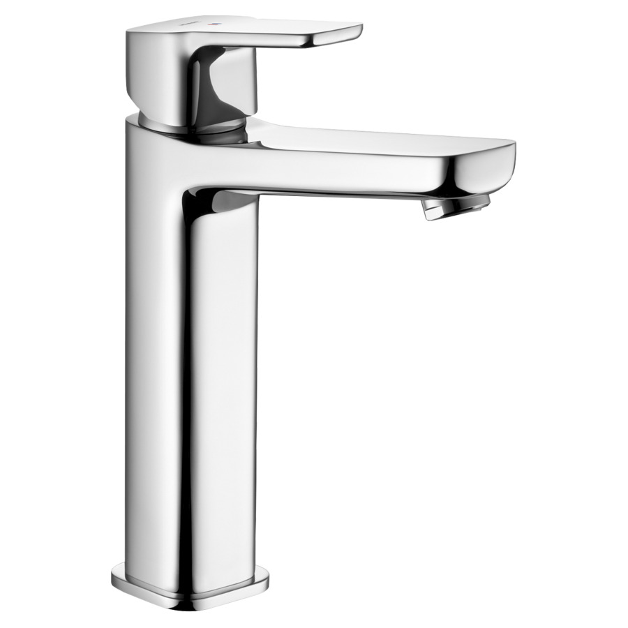 Mélangeur de lavabo MONTA 
saillie 150 mm, goulot fixe
pour lavabo à poser
H jusqu'à aérateur 182 mm
EfficientControl, sans soupape d’écoulement
débit 5 (L/min)
tuyaux de raccordement flexibles 3/8"
groupe acoustique&nbsp;I, Classe d’énergie A