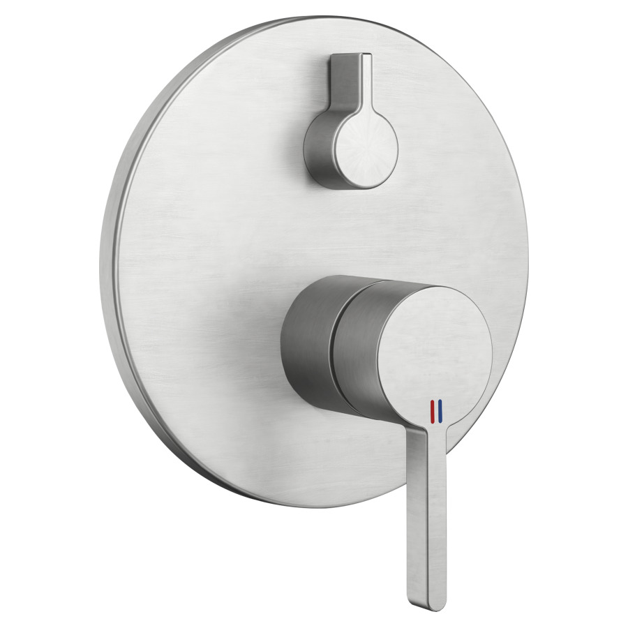 Mélangeur de bain BEVO UP
set de montage final, inver-
seur, plaque de recouvrement
D 17 cm, sans corps à
encastrer 725 089/090
groupe acoustique I