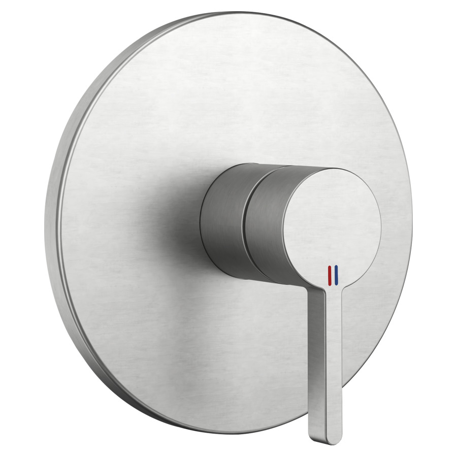 Mélangeur de douche BEVO UP
set de montage final, plaque
de recouvrement D 17 cm
sans corps à encastrer
725 089/090, groupe acoustique
I