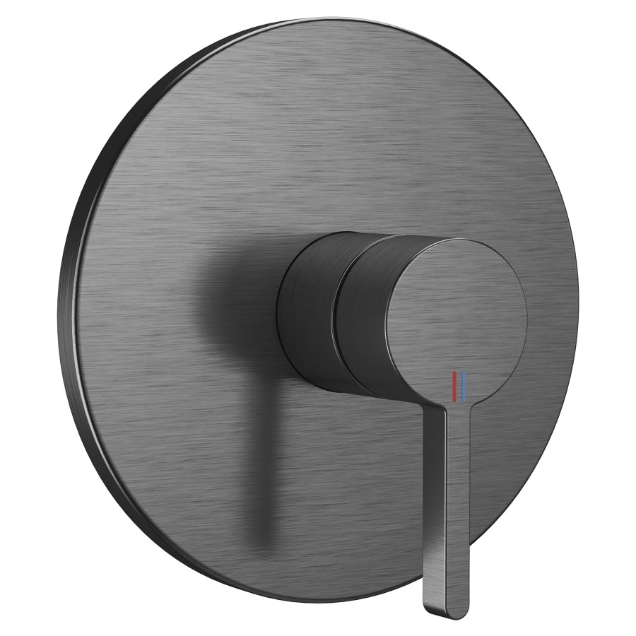 Mélangeur de douche BEVO UP
set de montage final, plaque
de recouvrement D 17 cm
sans corps à encastrer
725 089/090, groupe acoustique
I